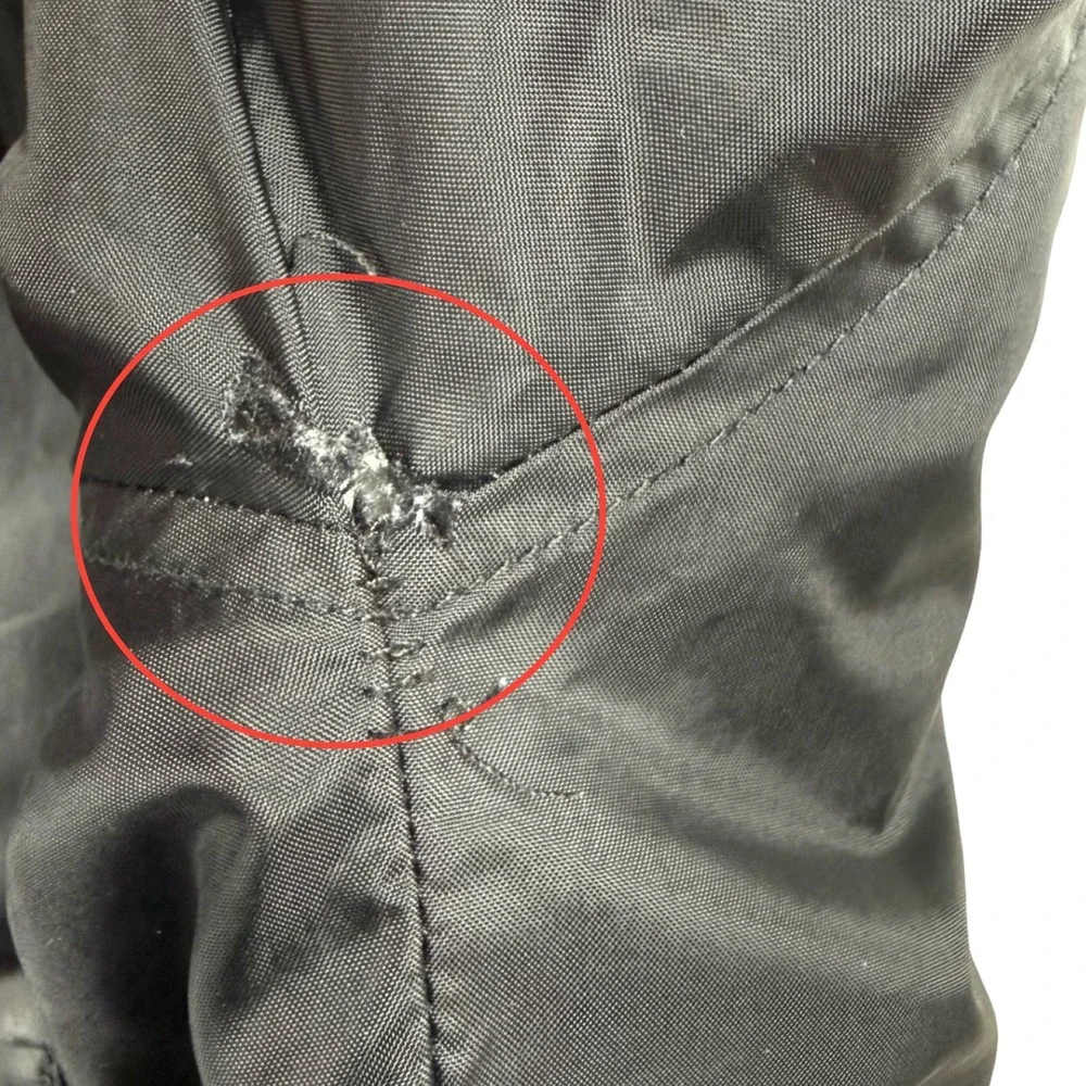 Starter Reversible Puffer‎ Jacket Hooded Black Gray Blue Vintage
